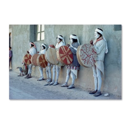 Robert Harding Picture Library 'Masked Drummers' Canvas Art,22x32